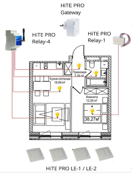 Схема hite pro relay 1